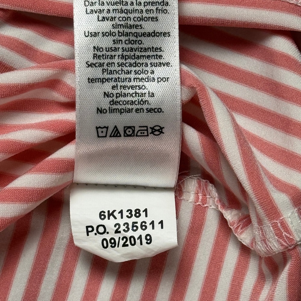 Vineyard Vines Performance Golf Polo Mens Pink White Striped | 2XL - Picture 9 of 11